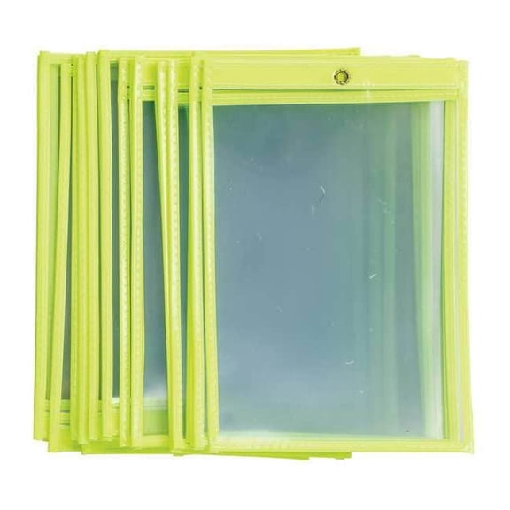 Brady Shop Envelope,Yellow,9"H,PK25 56944