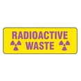 thumbnail image 1 of Brady Sign, Radioactive Waste, Polyester, 10 in W, 3 1/2 in H 20108KLS, 1 of 1