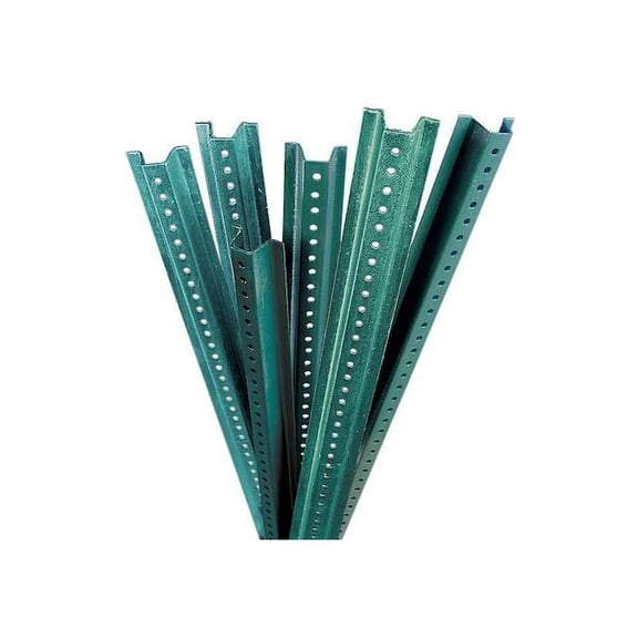 Brady Sign Post, U-Channel, ,Steel Green, Powder Coated, 10 ft. L, 3" D 97205