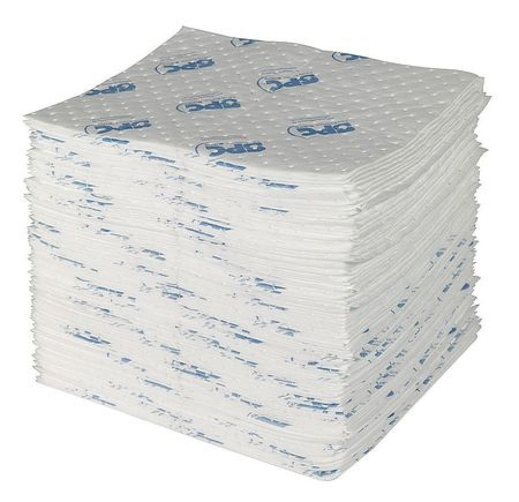 Brady Spc Absorbents Absorb Pad,OilBased Liquids,White,PK100 SXT300