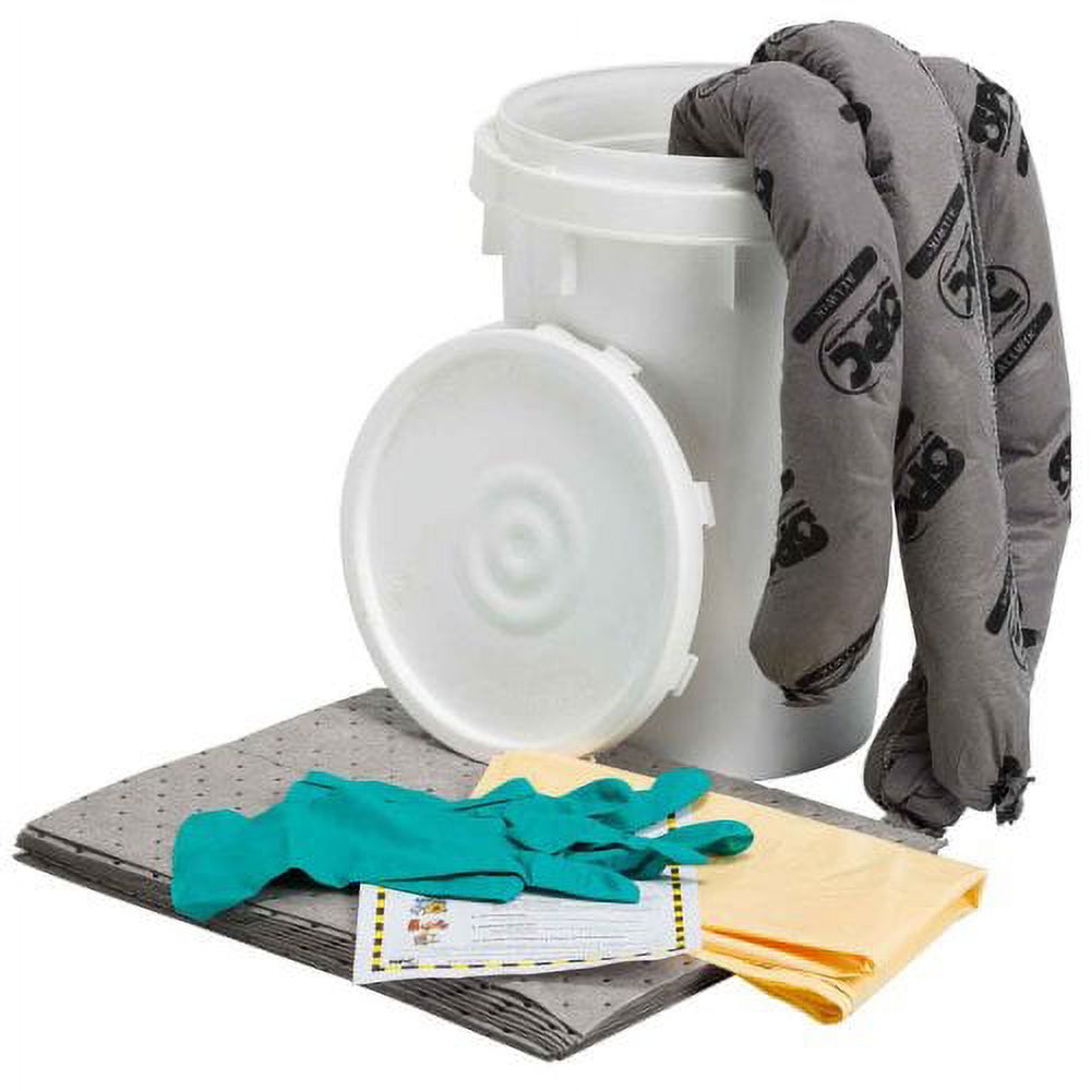 Brady Spc Absorbents Spill Kit, Universal, White SKABKT