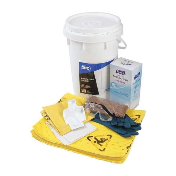 Brady Spill Kit,Bucket,Chemical/Hazmat,9 gal. SK-BF
