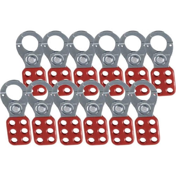 Brady Lockout Hasp,Standard,6 Lock,PK12 65376