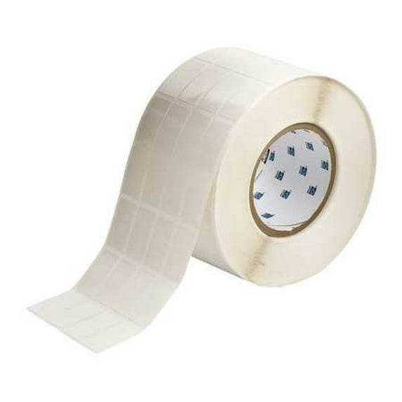 Brady THT-165-499-5 0.8" Width x 1.437" Height, B-499 Nylon Cloth, Matte Finish White Thermal Transfer Printer Label (5000 per Roll)