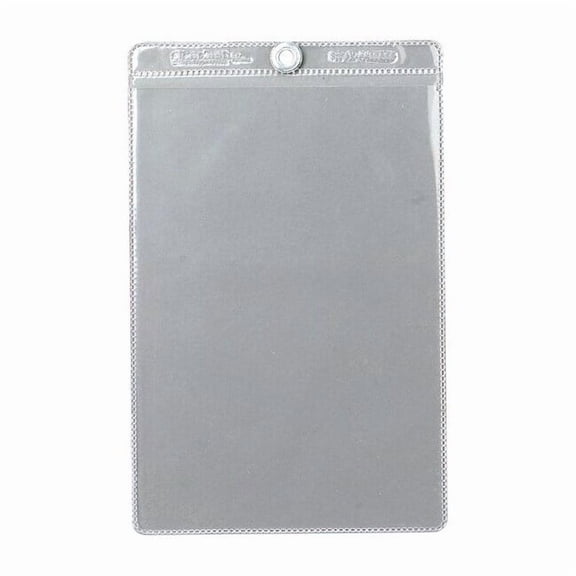 Brady Tag Envelope, Vinyl, 6 1/2 in H x 4 1/2 in W, Clear, 10 PK 81763