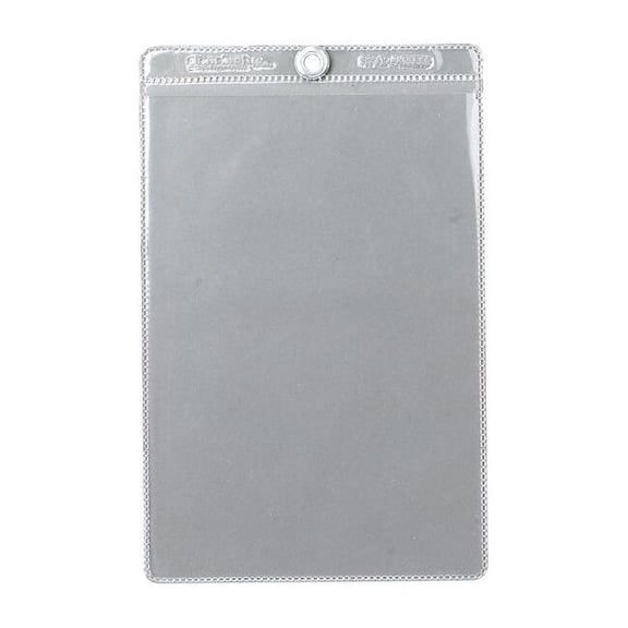 Brady Tag Envelope, Vinyl, 6 1/2 in H x 4 1/2 in W, Clear, 10 PK 81763