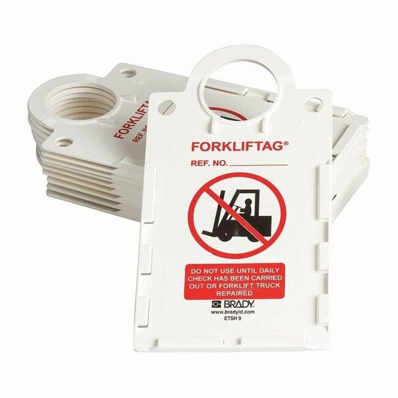 Brady Tag Holder,11 1/4in H,6in W,Plastic,PK10 FLT-ETSH9