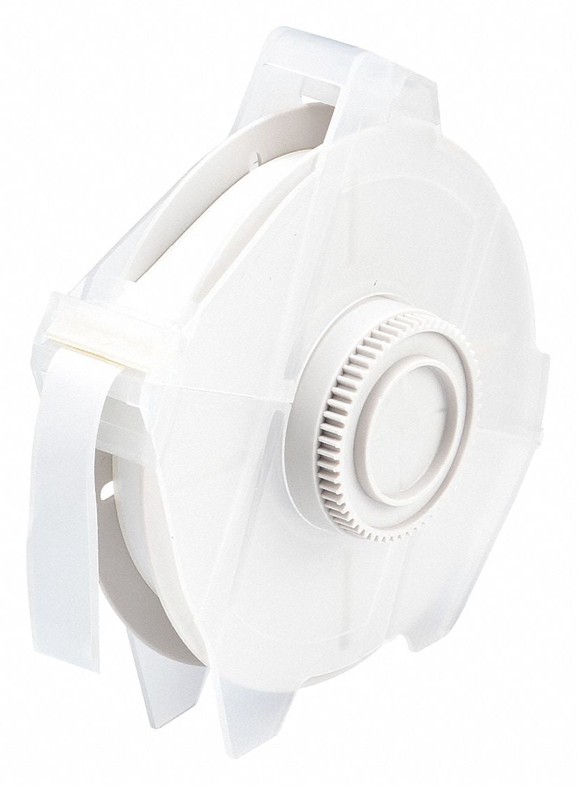 Brady Tape,White,100 ft. L,1/2 In. W  76700