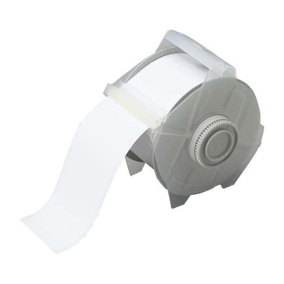 Brady Label Tape Cartridge, White, Labels/Roll: Continuous 76698