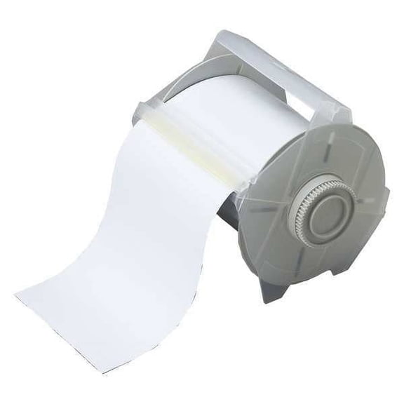 Brady Tape,White,25 ft. L,4-1/4 In. W 76686