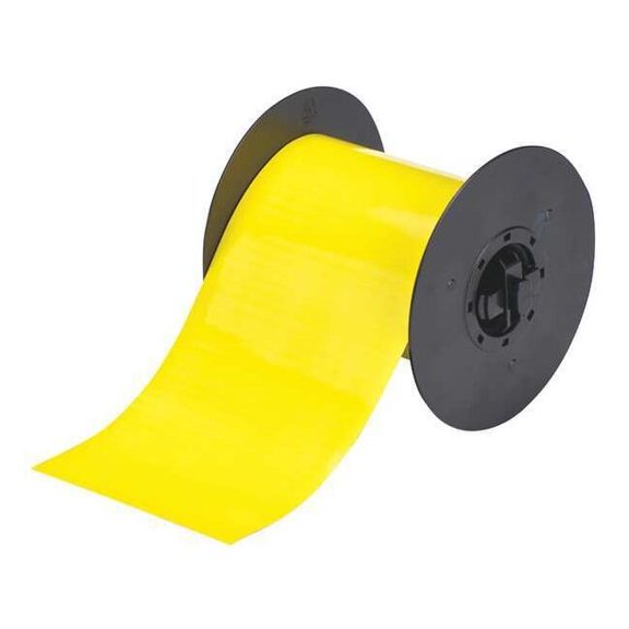 Brady Label Roll, Yellow, Labels/Roll: Continuous B30C-4250-509-YL