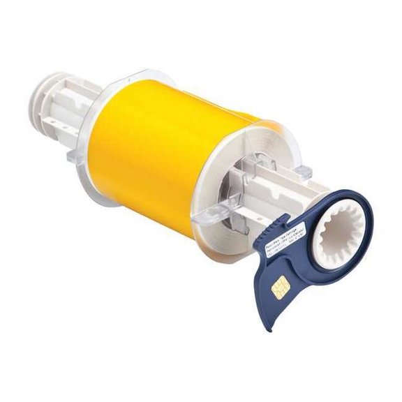 Brady Label Tape Cartridge, Yellow, Labels/Roll: Continuous 13539
