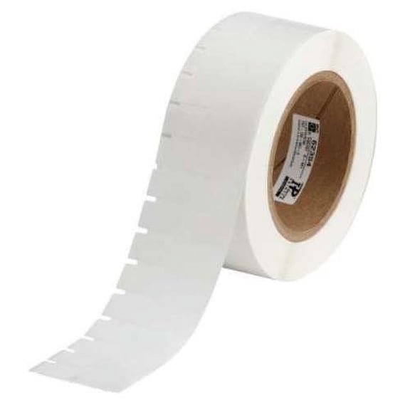 Thermal Transfer Printable Labels, 0.920 in x 1.8 in, White/Translucent