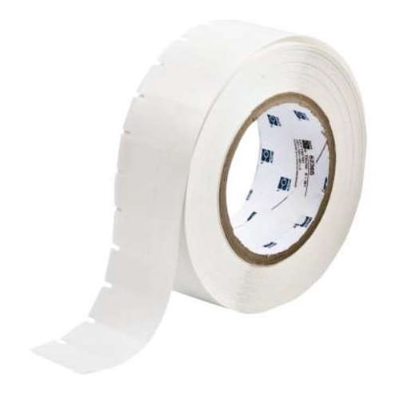 Brady Thermal Transfer Printable Labels, 0.97 in x 1 5/8 in, White/Translucent - 1 RL (262-THT-133-461-3)