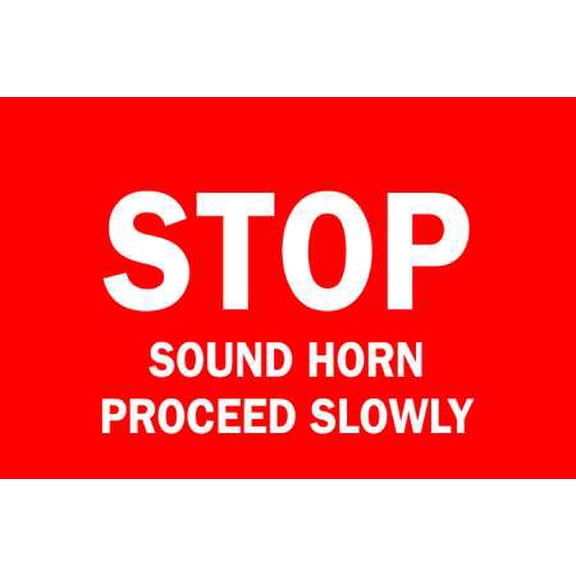 Brady Traffic Sign, 10" x 14", Plastic   122493