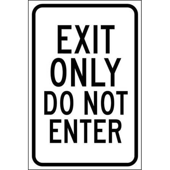 Brady Traffic Sign, 12.00 x 18.00