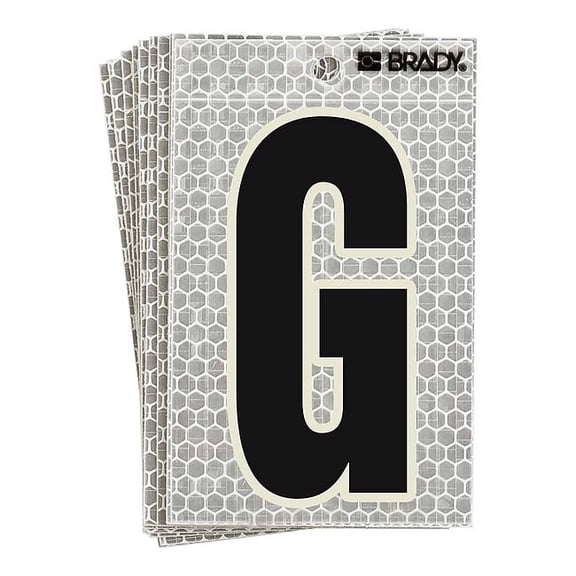 Brady Ultra Reflective Letter,G,PK10 3010-G