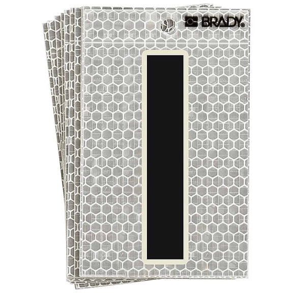 brady 3010-i ultra reflective letter, i, pk 10