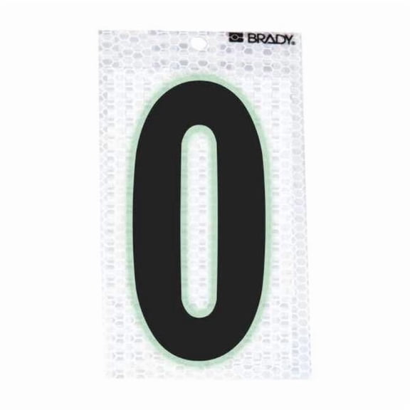 Brady NumberLabel,Vinyl,2-3/8inH,1-1/2inW,PK10 3000-0