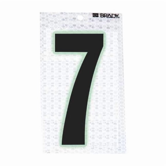 Brady Ultra Reflective Numbers,7,PK10 3000-7