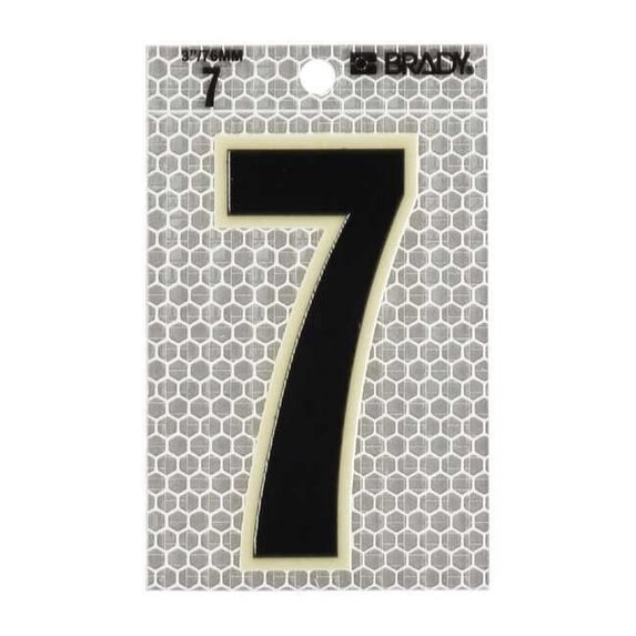 Brady Ultra Reflective Numbers,7,PK10 3010-7