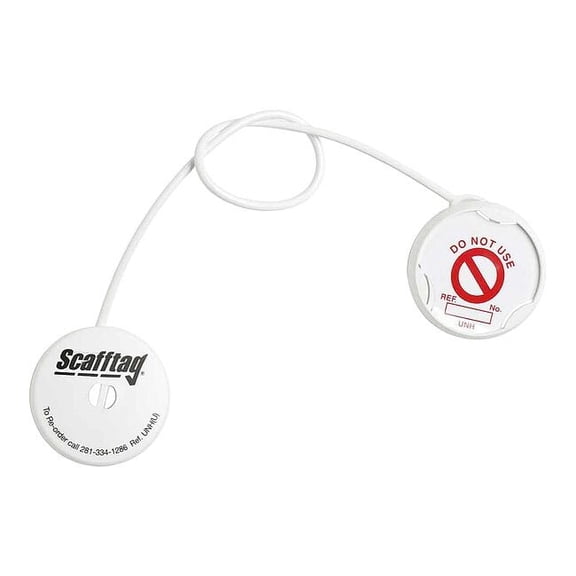 Brady Tag, Do Not Use, Plastic, Red on White, Circle, 20 PK UNI-UNH 12 P