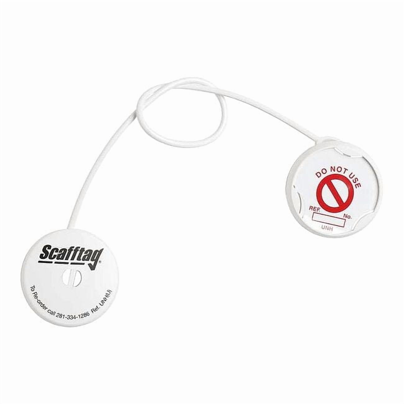 Brady Tag, Do Not Use, Plastic, Red on White, Circle, 20 PK UNI-UNH 12 P