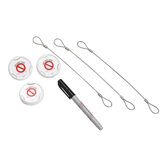 Brady Tag, Do Not Use, Plastic, White, Circle, 20 PK UNI-UNH 9 S