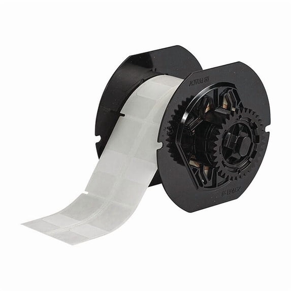 Brady Wraparound Label, White, Vinyl, 1 in W B33RO-294-427