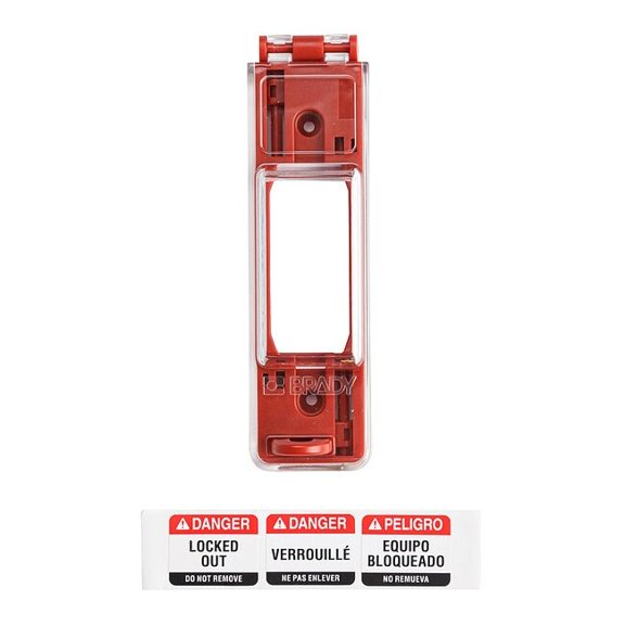Brady Wall Switch Lockout,Red,9/32 In. Dia. 65392