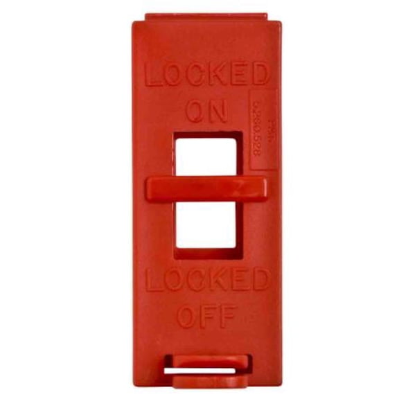 Brady Wall Switch Lockout in Red
