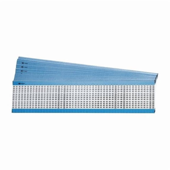 Brady Wire Marker, Preprintd, Self-Adhesive, PK25, TMM-50-99-PK TMM-50-99-PK