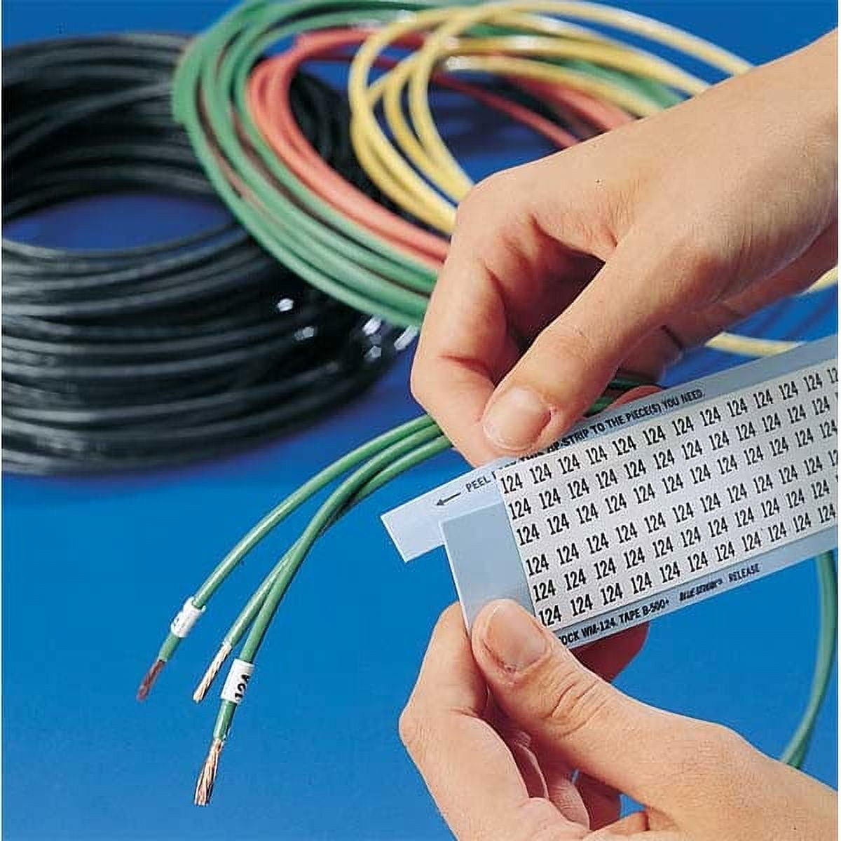 Brady Wire Marker,Write-On,Self-Laminatng,PK25 SLFW-750-PK - Walmart.com