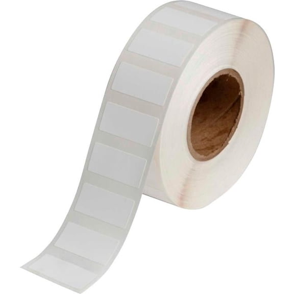 Brady Worldwide B2347099 J20-256-7425J Polypropylene Label, White - 0.6 x 1.3 in. - 1500 per Roll