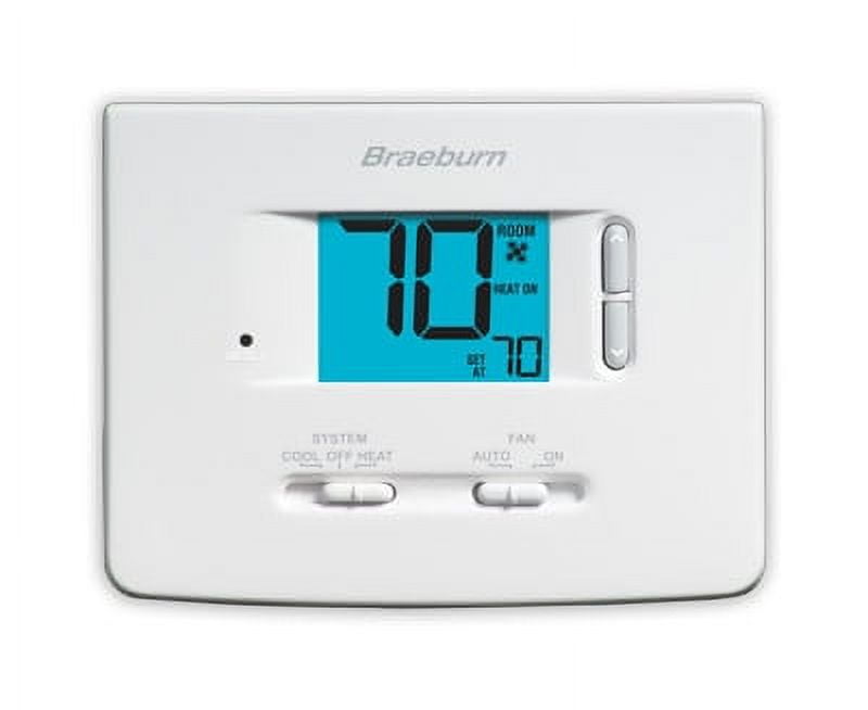 Braeburn 1020Nc Digital NonProgrammable Thermostat White