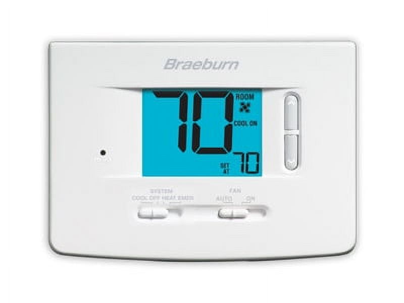 Braeburn 1220 Digital Non-Programmable Thermostat - White - Walmart.com