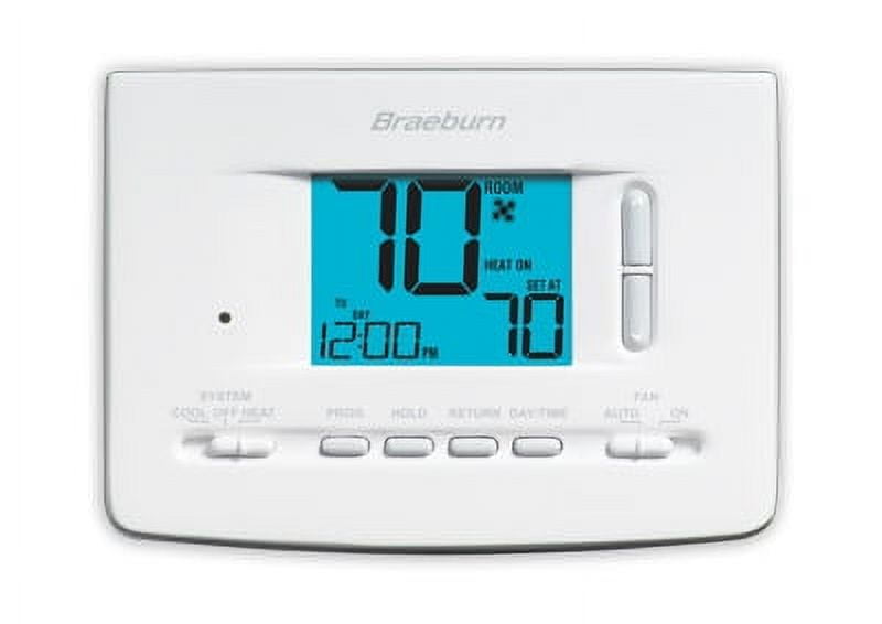 Braeburn 2020 Digital 5/2 Programmable Thermostat White