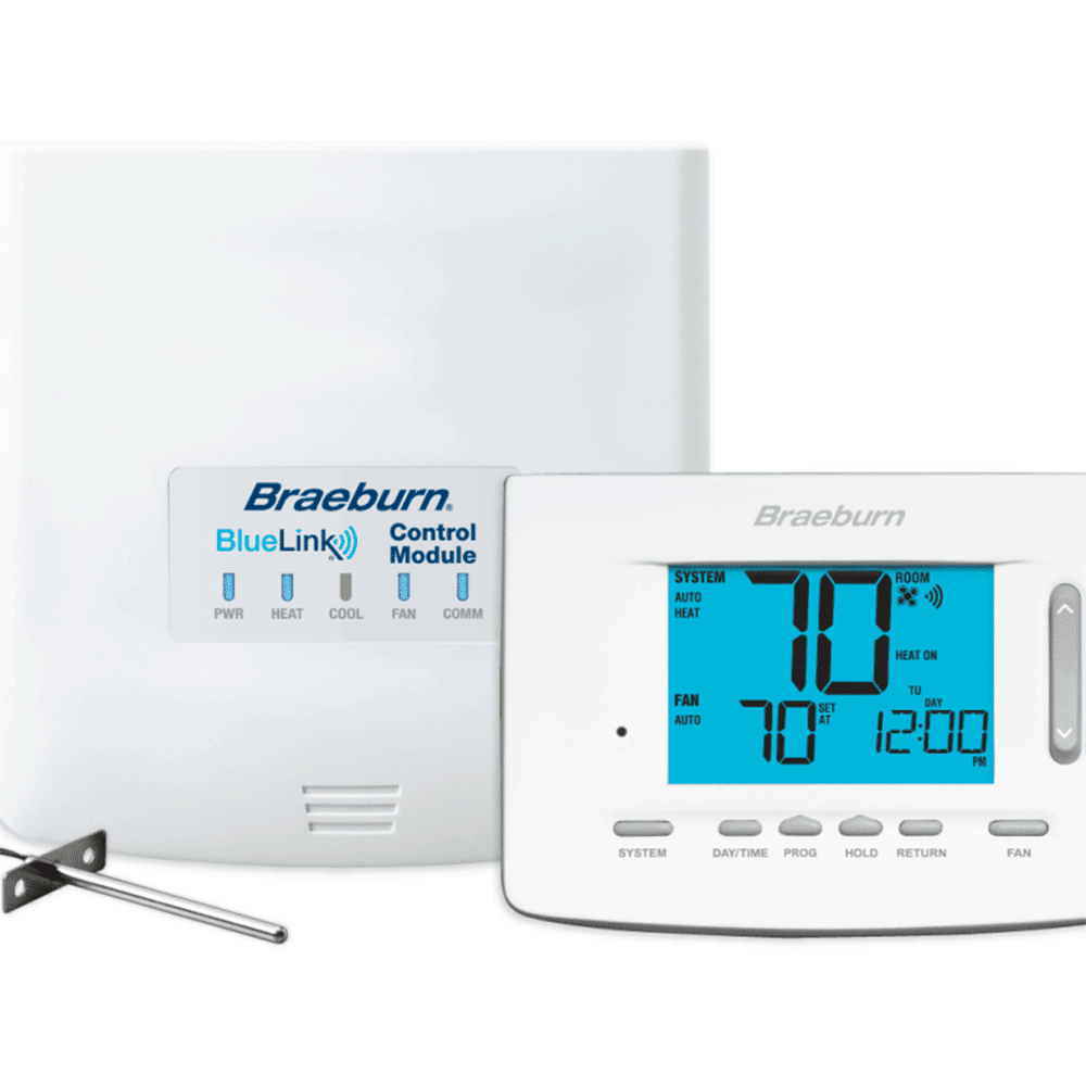 Braeburn White Digital Wireless Thermostat Kit with BlueLink