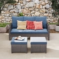 thumbnail image 1 of Brafab Patio Rattan Conversation Set Outdoor Furniture Set w/ Meige Cushion, 1 of 8