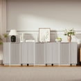 thumbnail image 1 of Brafab Wood Buffet Cabinet with Fluted Doors, Accent Sideboard Storage Credenza Multifunctional Console Table for Living Room, Dining Room, 1 of 7