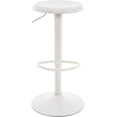 thumbnail image 1 of Brage Living Adjustable Bar Stool, Swivel Round Metal Airlift Barstool, Backless Counter Height Bar Chair for Kitchen Dining Room Pub Cafe, 1 pc (White), 1 of 17