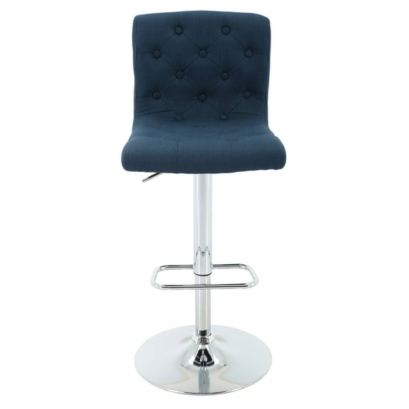 Brage Living Madison Slip Chair Tufted Style Barstool, Blue