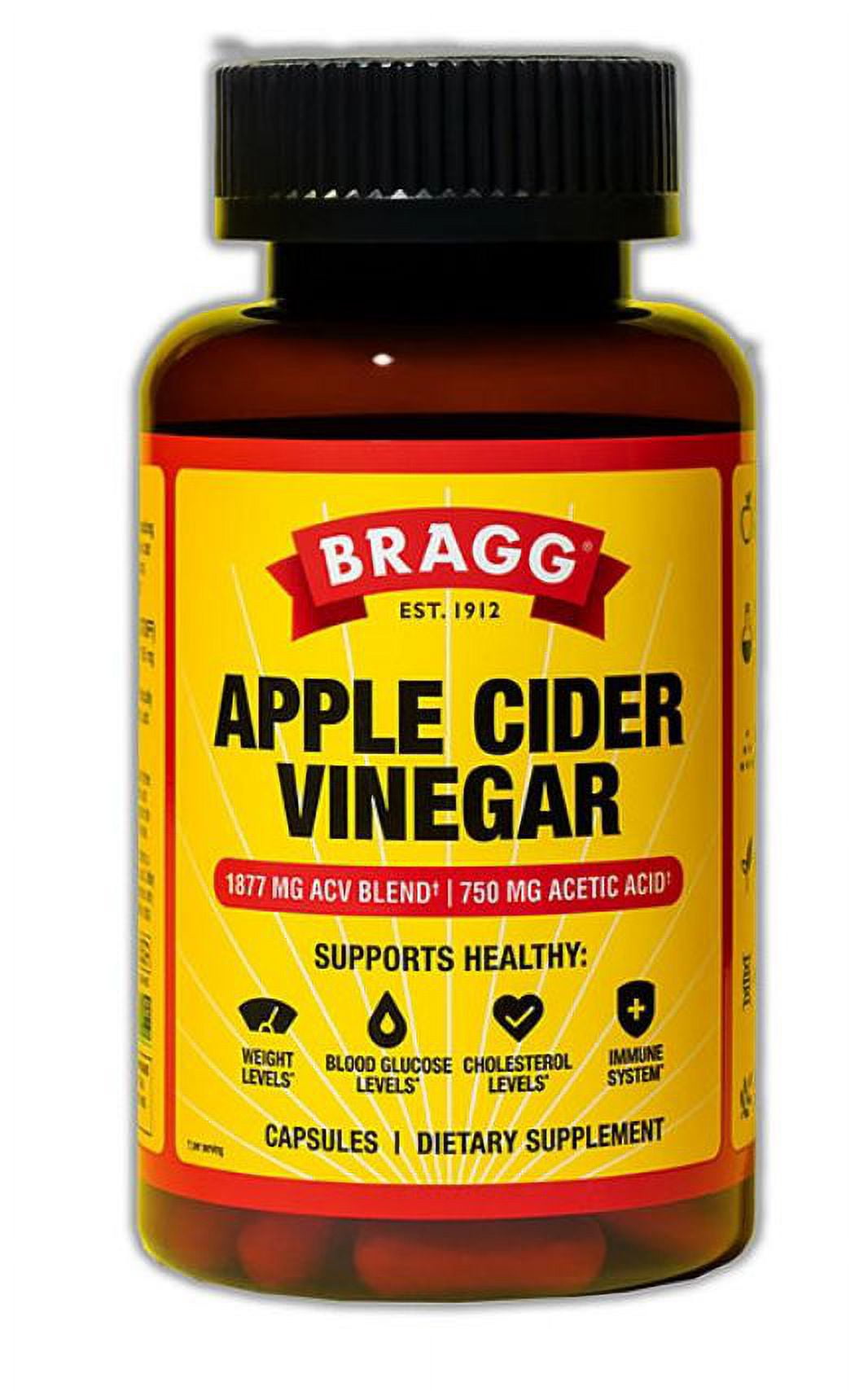Bragg Apple Cider Vinegar 750 mg Capsules (180 ct.)
