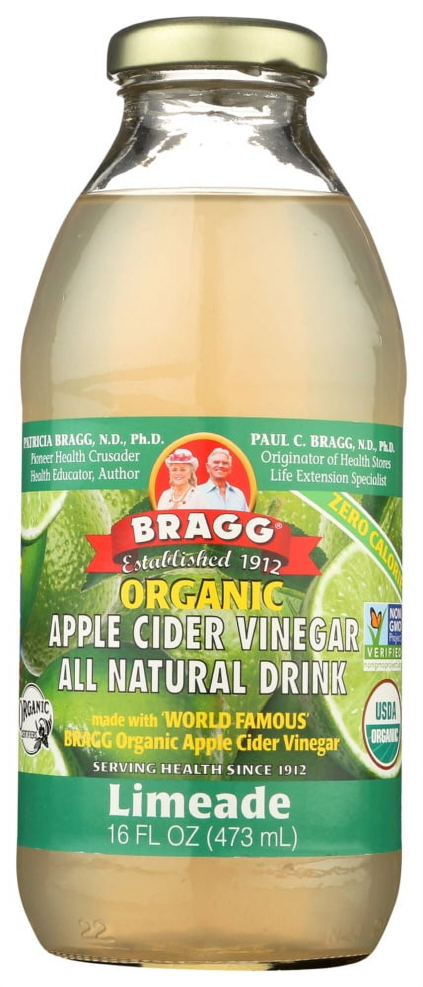Bragg Apple Cider Vinegar Drink Organic Limeade, 16 Oz