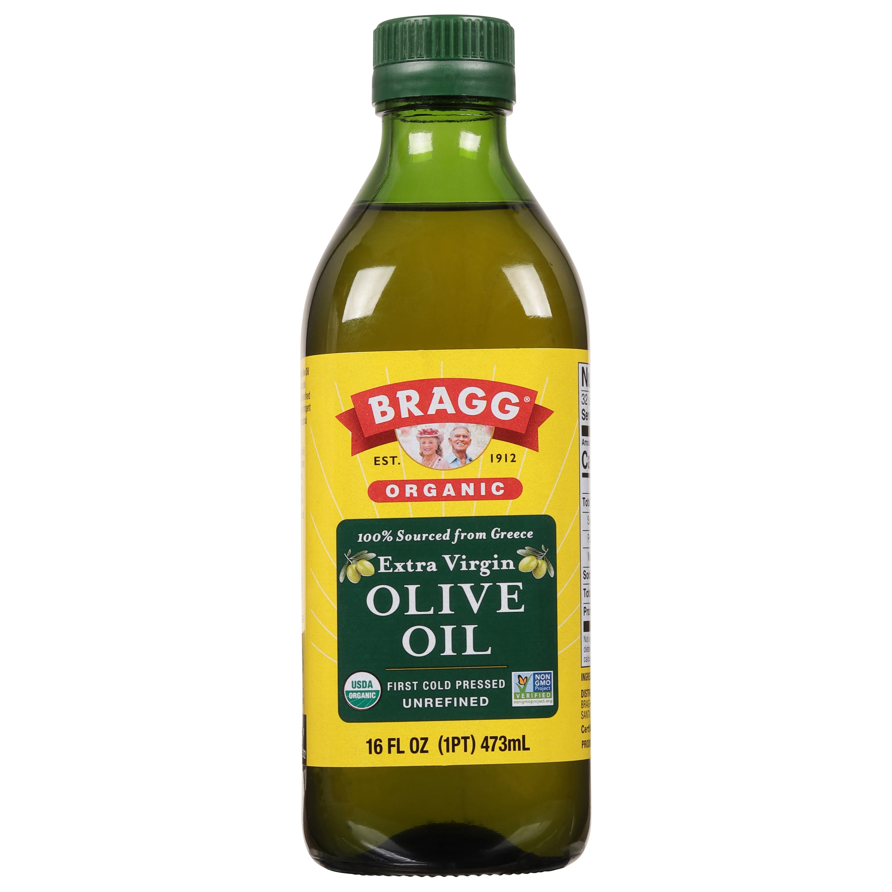 Bragg Extra Virgin Olive Oil Cold-Pressed Organic 16 fl oz (Pack Of 12)