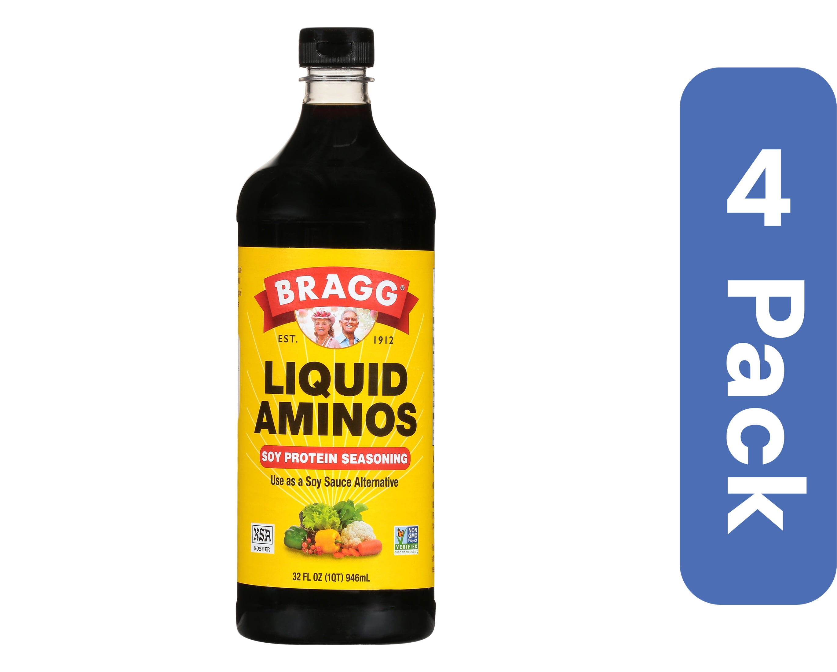 (Pack Of 4) Bragg Liquid Aminos 32 Oz
