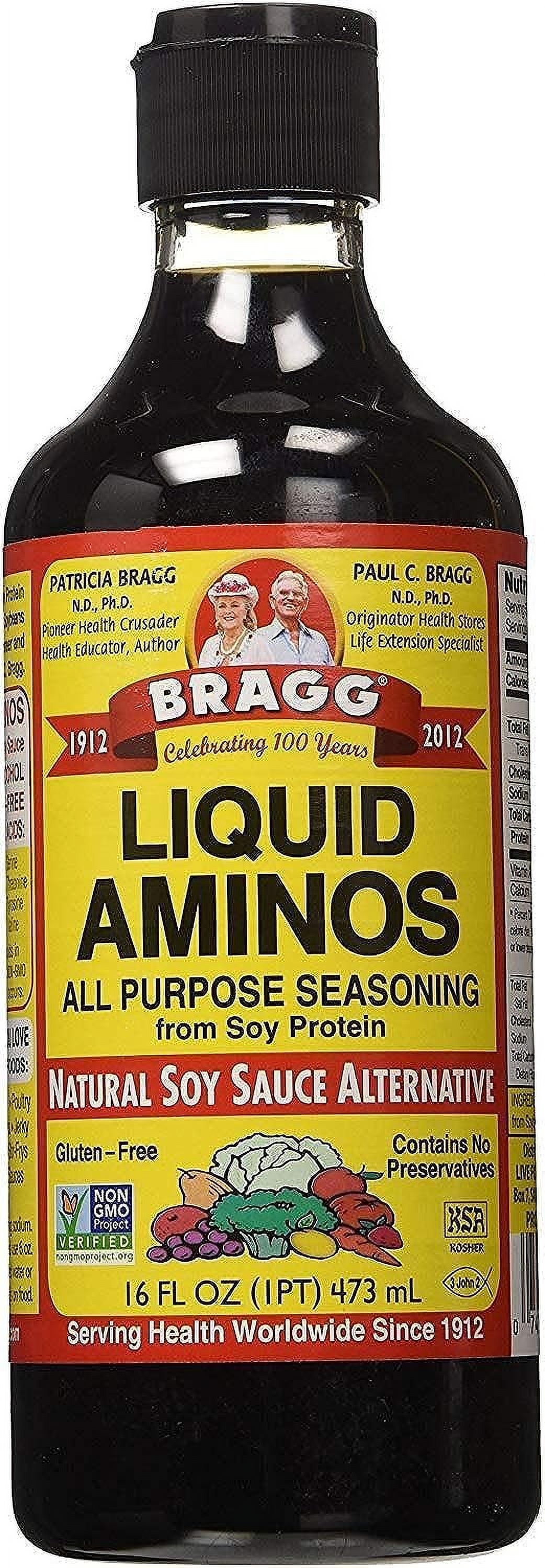 Bragg Liquid Aminos All Purpose Seasoning Soy Sauce Alternative
