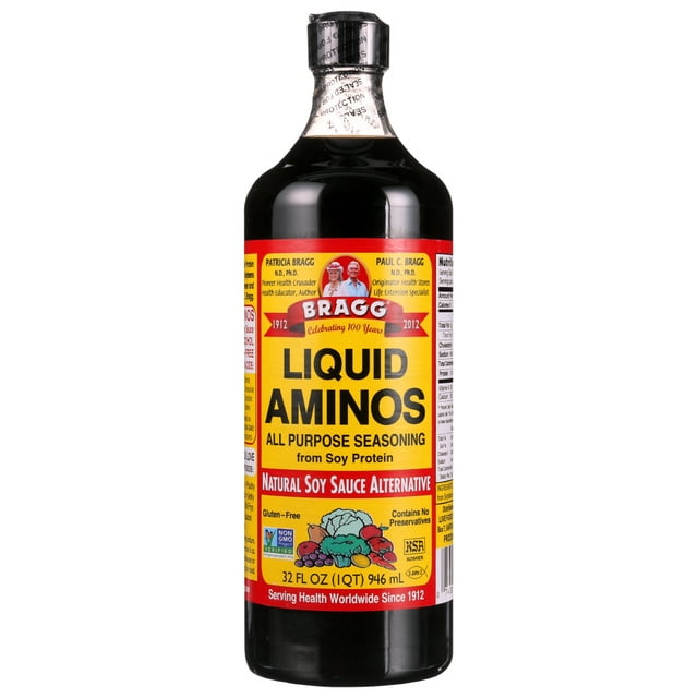 Bragg Liquid Aminos GlutenFree Soy Protein Seasoning, 32 fl oz
