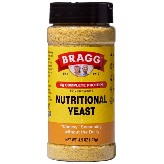 Bragg Nutritional Yeast, "Cheesy" Seasoning Without the Dairy, 4.5 oz