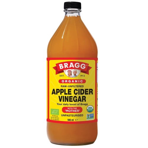 Bragg Organic Apple Cider Vinegar 946ml, British Import (Pack of 2)